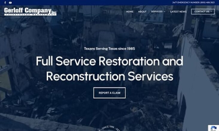 Gerloff Company, Inc. website homepage designed by Vault Credit Solutions